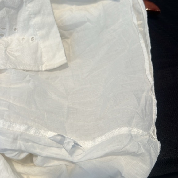 Zara Cream Eyelet Mini Dress - Picture 5 of 5